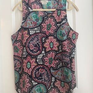 Colorful Paisley Sleeveless Top